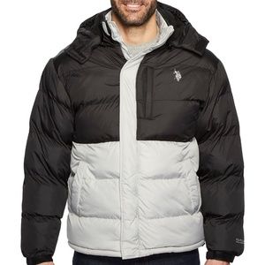 🔥U.S. POLO ASSN.🔥Color Block Short Bubble Jacket